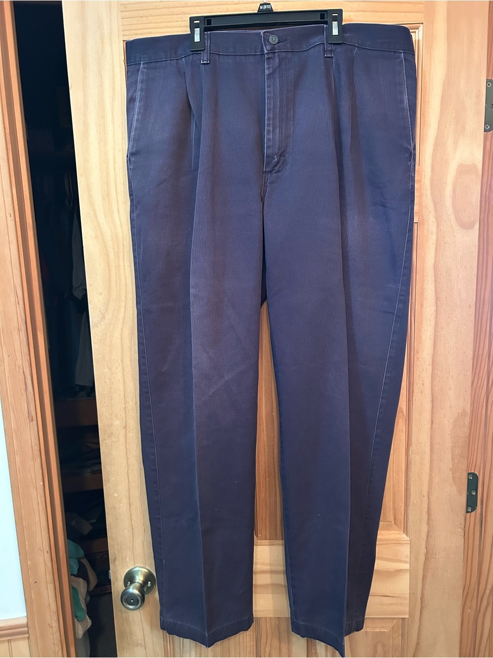 Lee Men's Dark Navy Straight-Leg Dress Pants